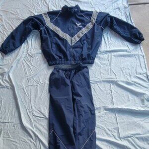 Skilcraft US Air Force AF PTU Windbreaker 2 Piece Set Jacket/Pants Blue MEDIUM